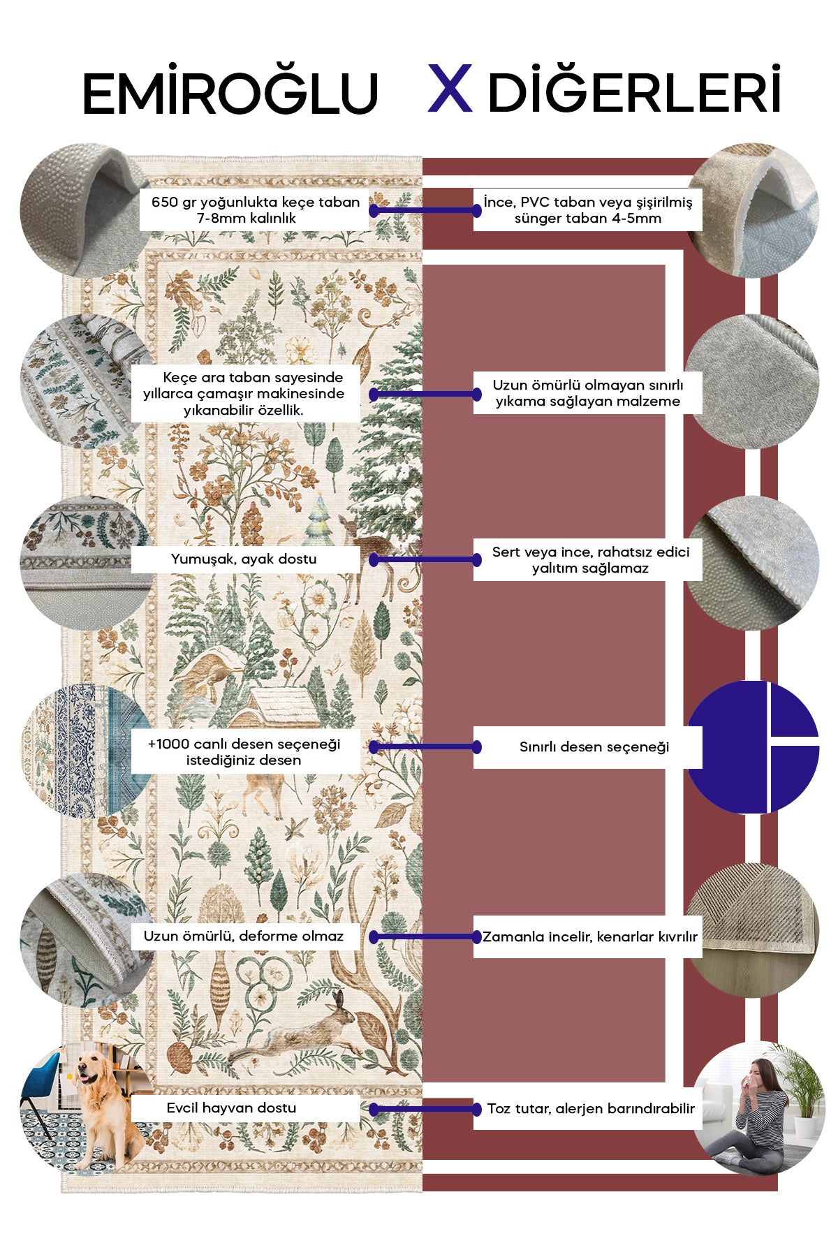 Modern Gri Çizgisel Motif Kaymaz Taban Salon Halısı – Yıkanabilir, Şık ve Konforlu Tasarım (EMR6-FR29)