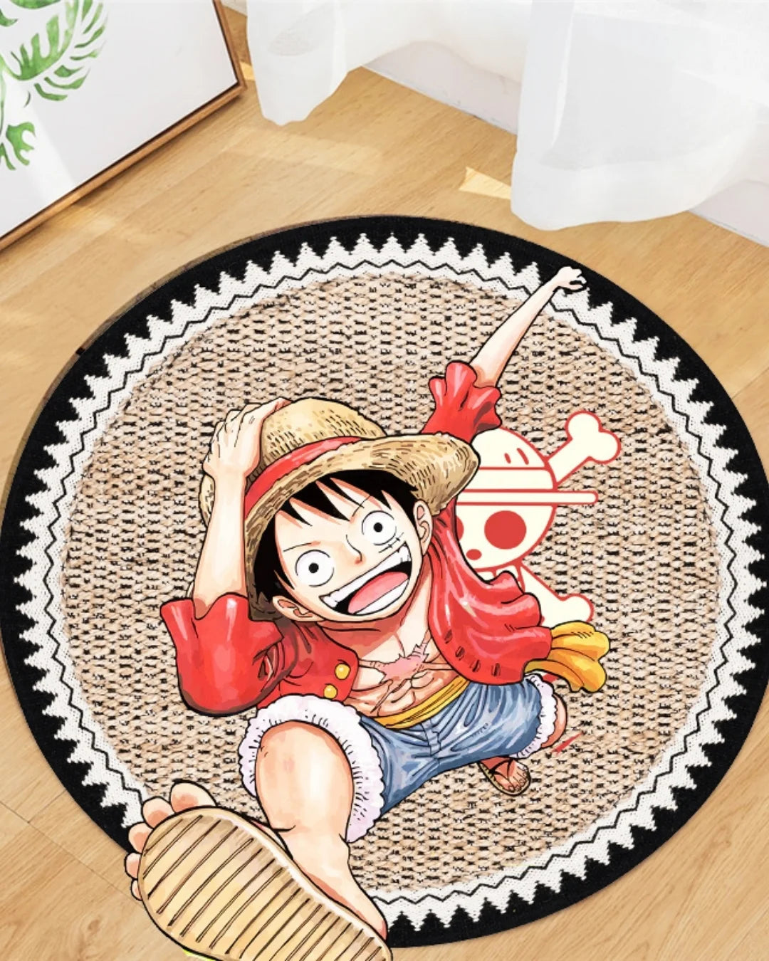 One Piece Luffy 3D Halı – Anime Halı, Kaymaz Taban, Süngerli Yüzey, Yıkanabilir1