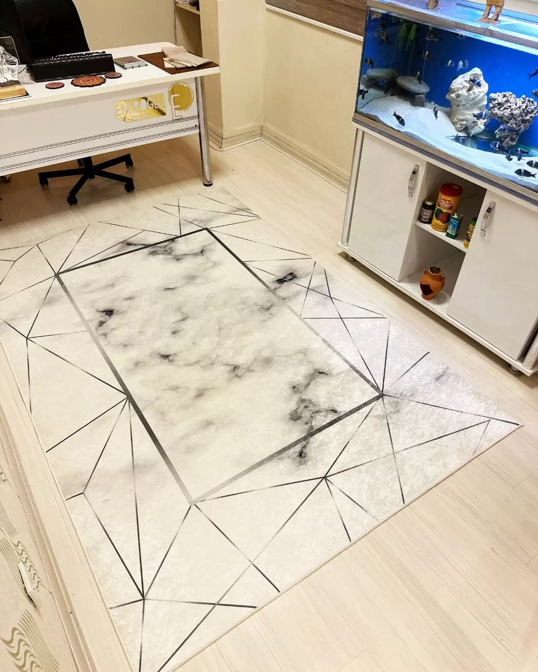 Mermer Zemin Özel Süngerli Yüzey Halı – Kaymaz Taban, Makinede Yıkanabilir5