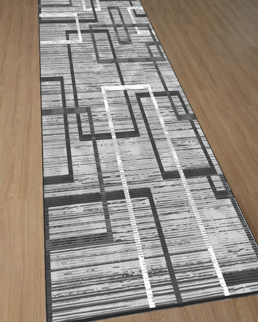 Çizgisel Desen Özel Süngerli Yüzey Kaymaz Taban Yolluk / Halı
