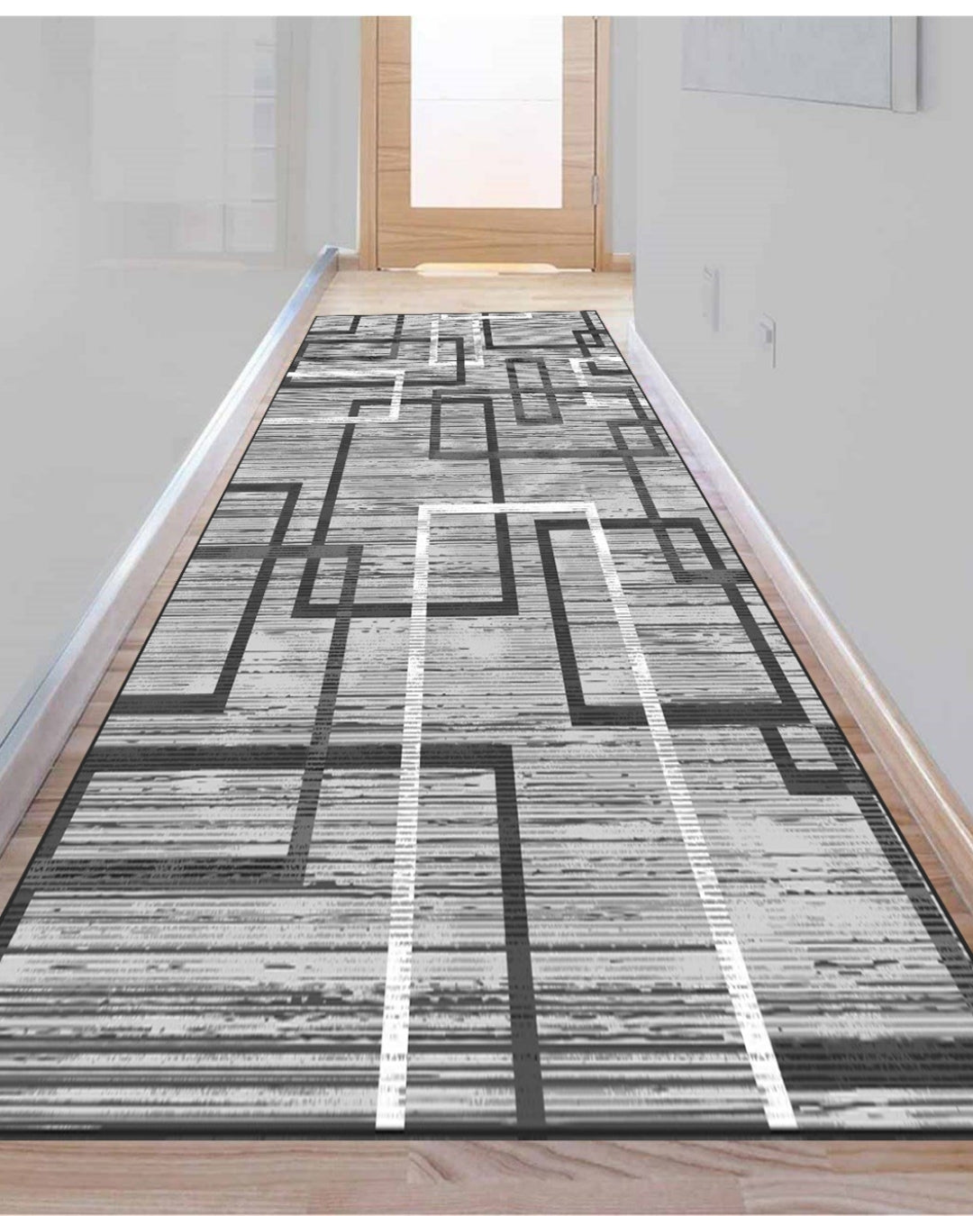 Çizgisel Desen Özel Süngerli Yüzey Kaymaz Taban Yolluk / Halı 2
