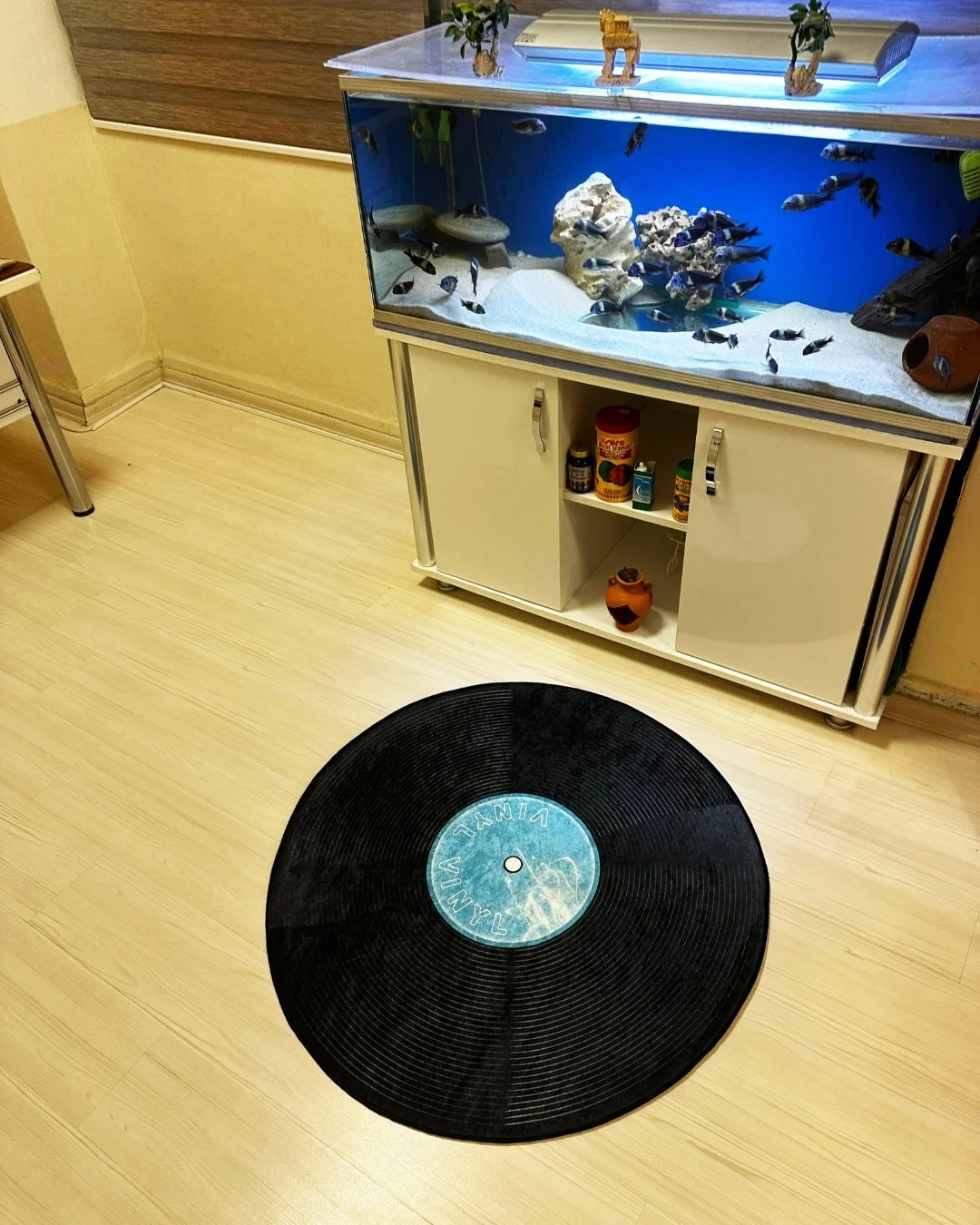 Gerçek Mavi Taş Plak Şeklinde Süngerli Yüzey Kaymaz Taban Dijital Baskı Yıkanabilir Halı3