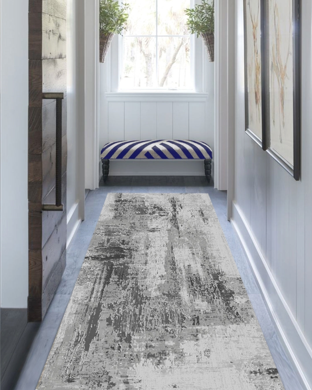 Karartma Desen Özel Süngerli Yüzey Kaymaz Taban Yolluk / Halı 5
 