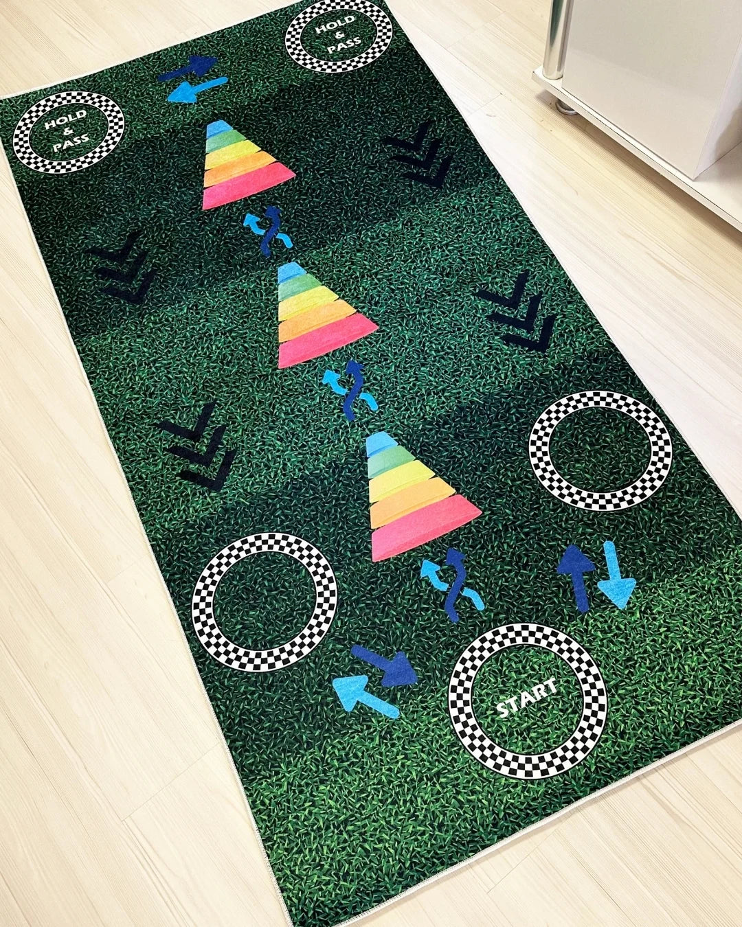 Futbol Dribbling Geliştirici Kaymaz Taban Süngerli Yüzey Makinede Yıkanabilir Halı