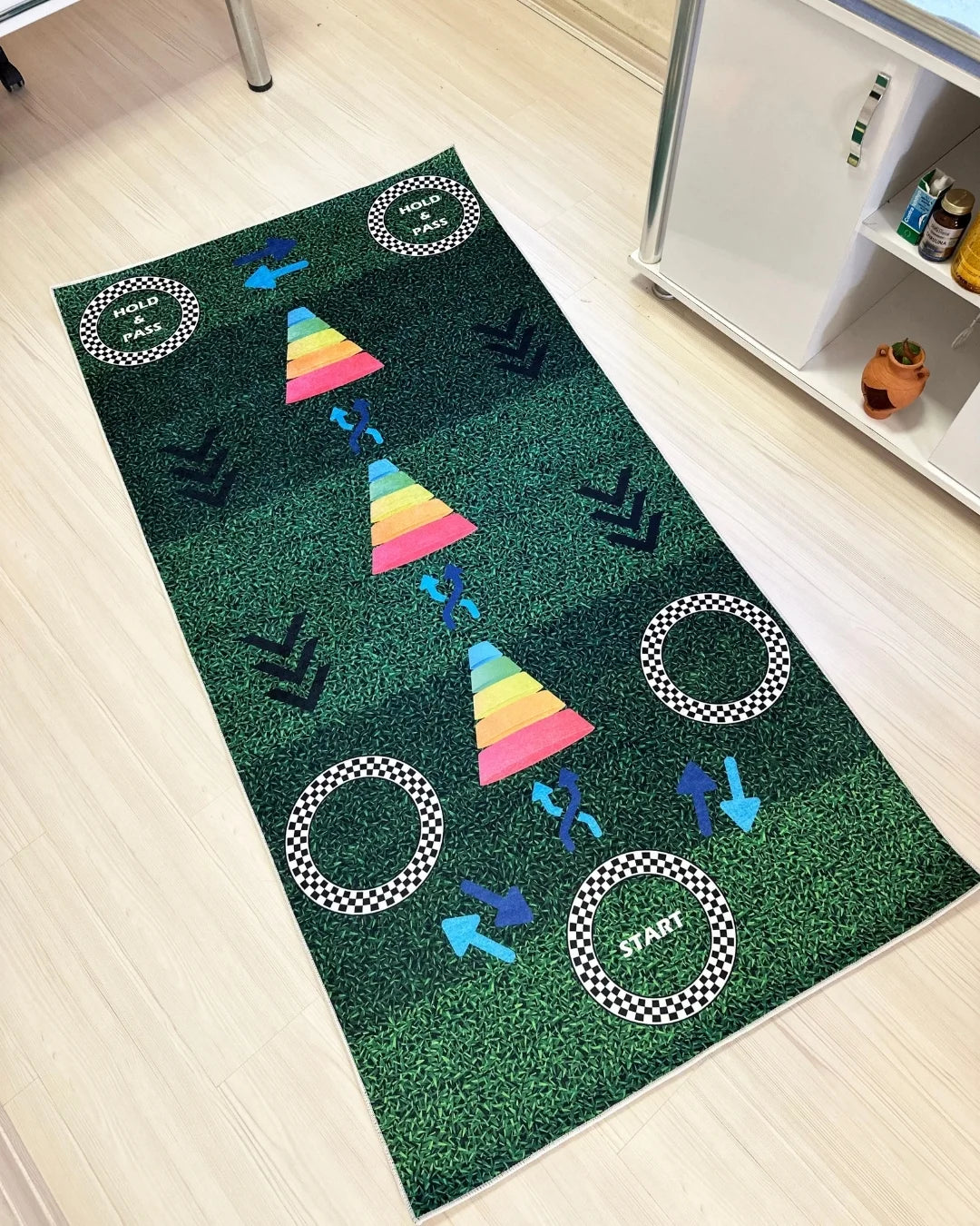 Futbol Dribbling Geliştirici Kaymaz Taban Süngerli Yüzey Makinede Yıkanabilir Halı2