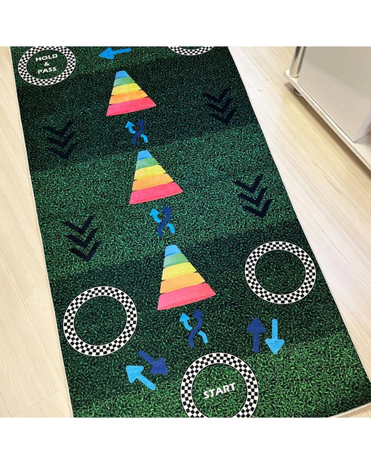 Futbol Dribbling Geliştirici Kaymaz Taban Süngerli Yüzey Makinede Yıkanabilir Halı3